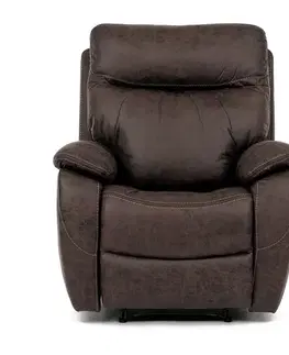 Polohovací křeslo 4092 BR3, vintage, hnědá