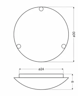 Stropní lampa Fanusa 30 chrom 1x60W E27 stínidlo bílé se vzorem