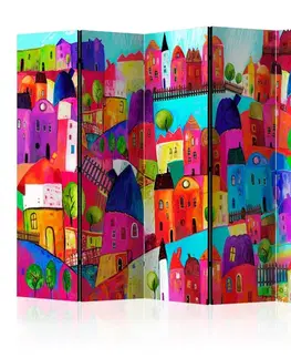 Paraván Rainbow-hued town Dekorhome