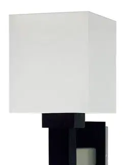 Nástěnná lampa 1x60W E27 dřevěná se stříbrným stínidlem Favorita