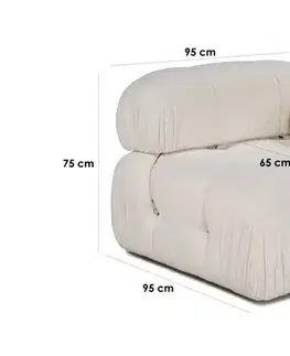 Křeslo / Jednomístná pohovka Bubble 1R - Beige