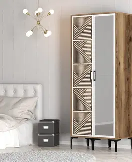 Šatní skříň Kumsal PR - Walnut, White