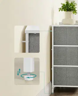Komoda E1032 GREY, 80 cm, L