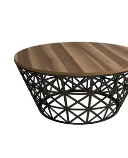 Konferenční stolek Stil Metal Ferforje - Walnut