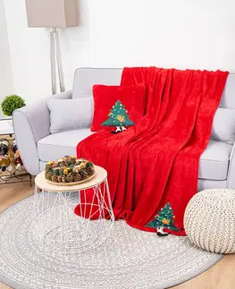 4Home Vánoční deka Merry Christmas tree, 150 x 200 cm