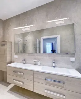 Chromová LED 5W koupelnová nástěnná lampa nad zrcadlem Linea