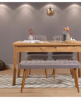 Set stolu a židlí (4 kusy) Costa Atlantice-Grey