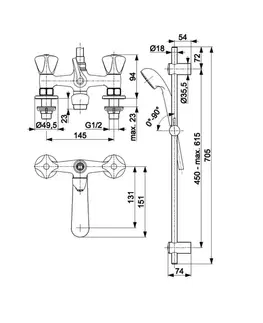 KFA STANDARD  vanová baterie, chrom 305-312-00