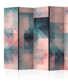 Paraván Pixels (Green and Pink) Dekorhome