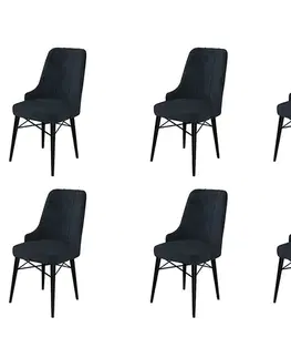 Sada židlí (6 kusů) Pare - Anthracite, Black