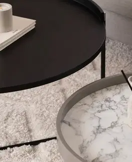 Odkládací stolek Mandy Athracite, 2 ks