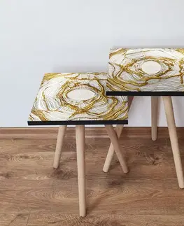 Odkládací stolek 2SHP Beige, 2 ks