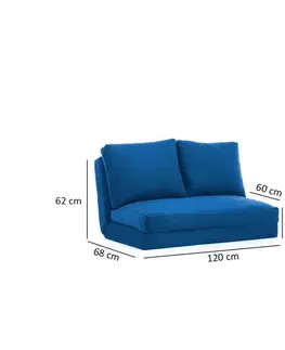Dvoumístná rozkládací pohovka Taida - Blue
