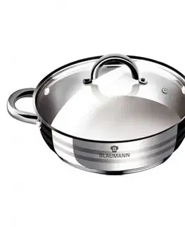 BLAUMANN - Rendlík nerez 26cm 5l a skleněná poklice Gourmet