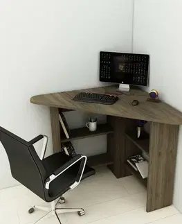 Pracovní stůl Corner Walnut