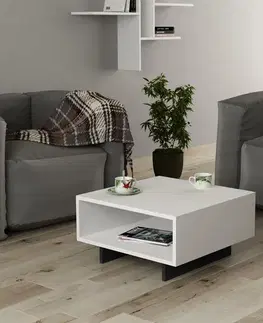 Konferenční stolek Hola - White, Anthracite