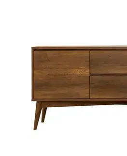 Set s rozkládacím stolem, židlemi a konzolou (6 kusů) Vina 01 1048 - Walnut, Dark Blue