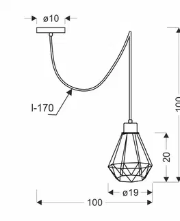 Závěsná lampa PRIMO Candellux