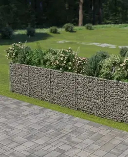Gabionový vyvýšený záhon pozinkovaná ocel Dekorhome