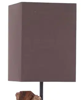 Estila Stylová stolní lampa Hypnotic 45cm hnědá