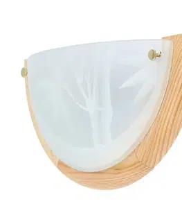 Stropní svítidlo Bambusové stropní svítidlo Dřevěné Standardní 1X60 W E27 Borovice