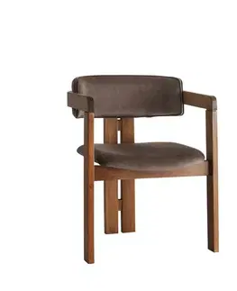 Jídelní židle CO Dark Brown and Walnut