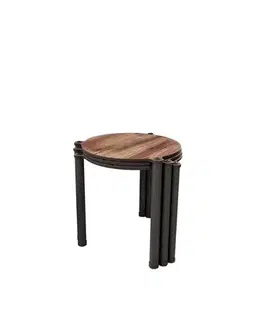 Sada odkládacích stolků (3 kusy) Lavia 3 - Walnut