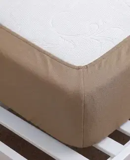 4Home Jersey prostěradlo DELUXE ořechová, 90–100 x 200 cm, 90–100 x 200 cm