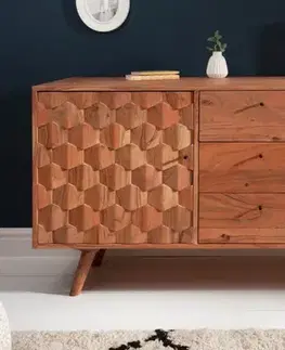 Estila Stylový příborník Mozaika akácie
