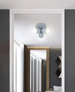 Stropní lampa 3xE27 šedá 32cm AZURO