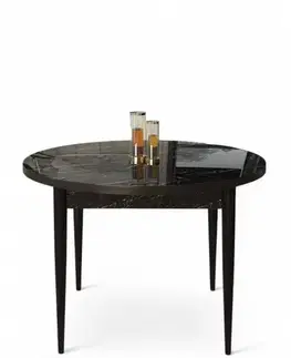 Jídelní stůl Rox - Black Marble, Black