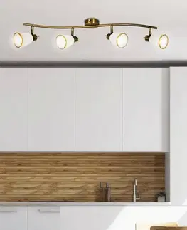 Nástěnná stropní lampa patinovaný pásek 4xG9 Regent