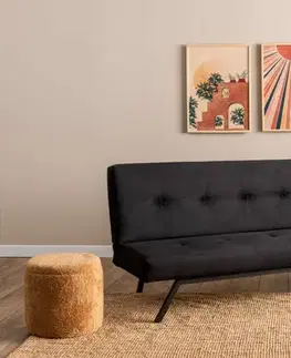 Trojmístná rozkládací pohovka Zola - Black