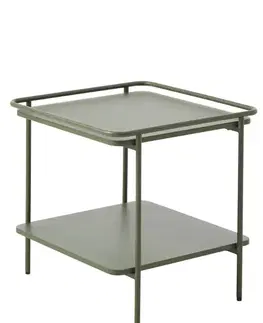 Estila Příruční stolek Koge, olivový kov, 45 cm