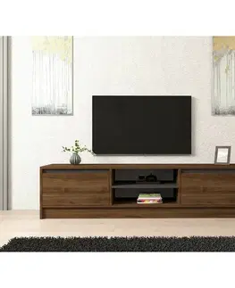 Televizní stolek Olca Walnut and Anthracite