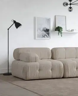 Trojmístná pohovka Doblo 3 Seater ( L1-O1-Pouffe) Cream Bouclette