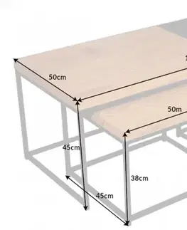 Konferenční stolek 3 ks LADON Dekorhome