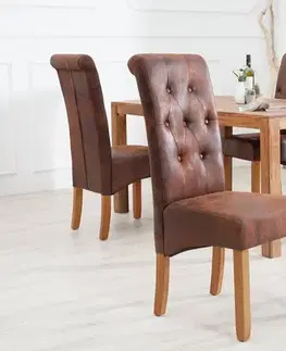 Chesterfield jídelní židle 2 ks DOLON Dekorhome