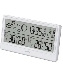 Sencor SWS 3600 meteostanice s bezdrátovým snímačem, bílá