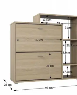 Botník dvouřadý IZABELA Tempo Kondela