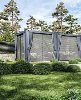 Set závěsů a moskytiér pro pergolu ECO 6x3 Rojaplast