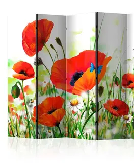 Paraván Country poppies Dekorhome