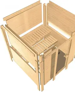 Interiérová finská sauna 231x196 cm Lanitplast