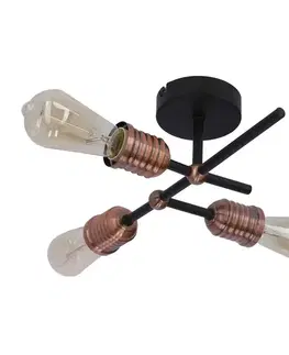 Stropní lampa Kirimu 3xE27 černá