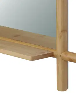 Nástěnné zrcadlo B027 NAT, bambus