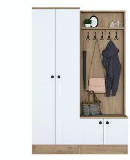 Předsíňová sestava Pone White and Walnut I