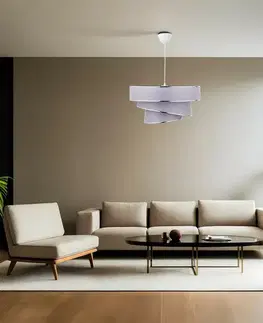 Závěsný lustr Couper - Grey, Silver