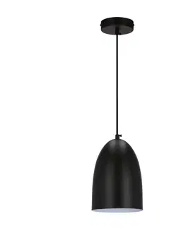Závěsná lampa Icaro černá 1X40W E27 černé stínidlo
