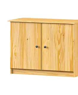 Komoda s dvířky 822K lak, kovové úchytky
