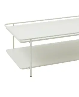 Estila Konferenční stolek Koge, světle šedý kov, 110 cm